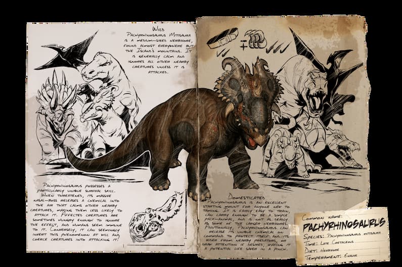 Todo sobre Pachyrhinosaurio【 Guía Ark: Survival Evolved 】